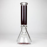 14" Luxury Pattern 9 mm Glass Bong with Ice Catcher