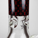 14" Luxury Pattern 9 mm Glass Bong with Ice Catcher