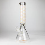 14" Luxury Pattern 9 mm Glass Bong with Ice Catcher
