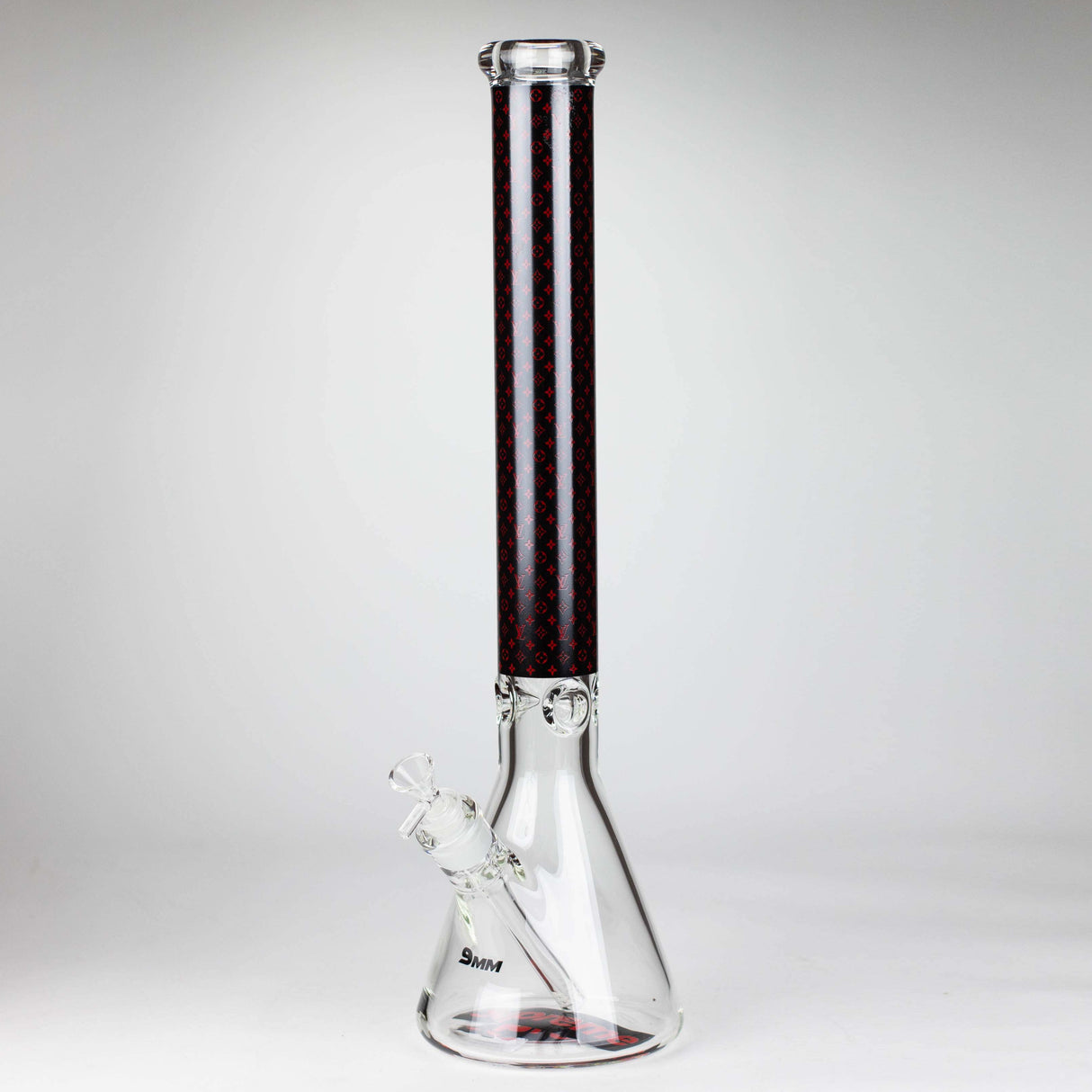 20" Luxury Pattern LV-style 9mm Glass Beaker Bong
