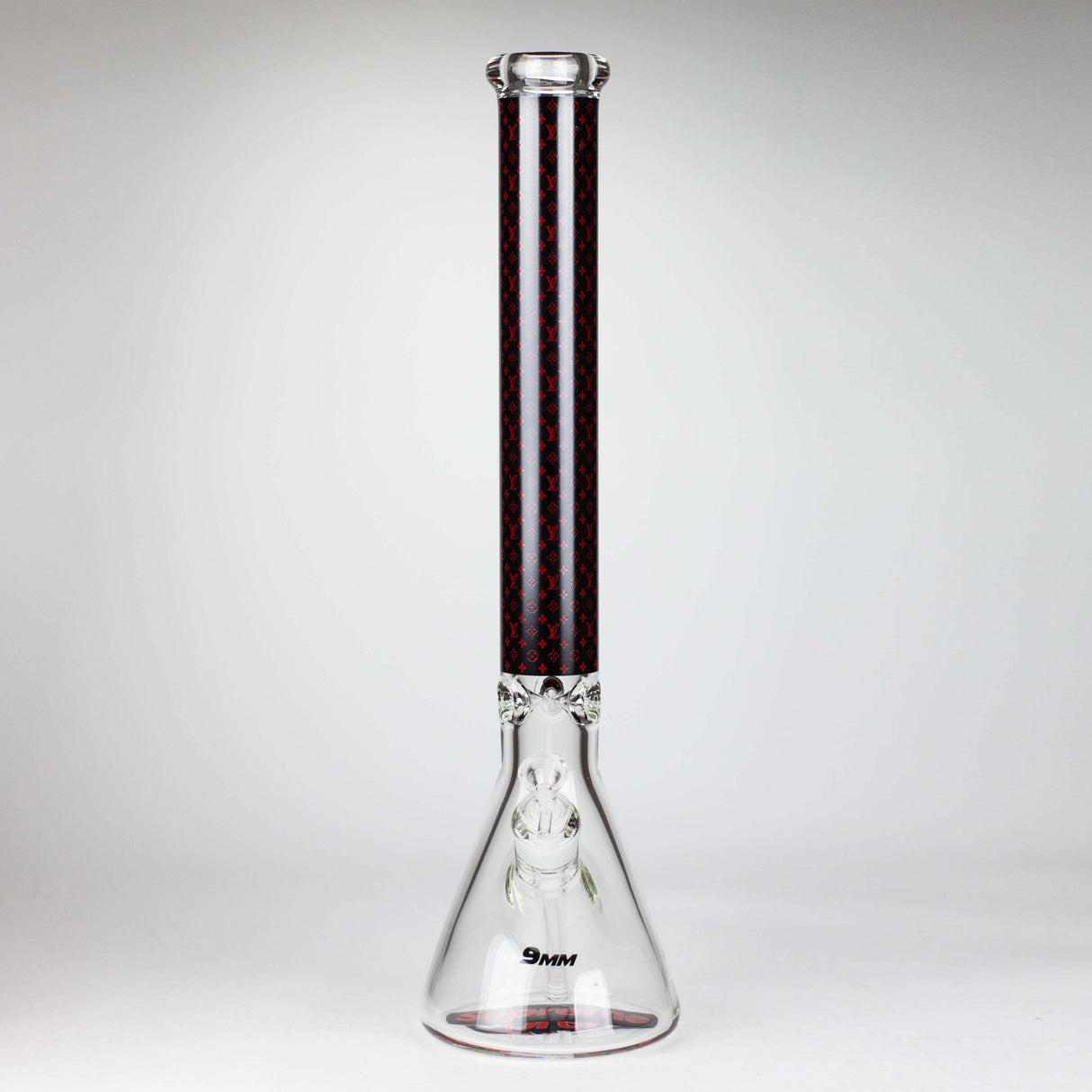 20" Luxury Pattern LV-style 9mm Glass Beaker Bong