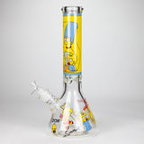 NIBO Distribution Glass Bong 14" Yellow Family Cartoon 9 mm glass bongs [PIP789] 14" Yellow Family Cartoon 9 mm glass bongs [PIP789]
