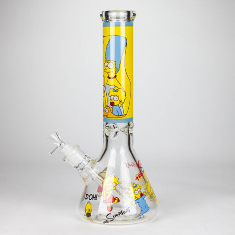 NIBO Distribution Glass Bong 14" Yellow Family Cartoon 9 mm glass bongs [PIP789] 14" Yellow Family Cartoon 9 mm glass bongs [PIP789]