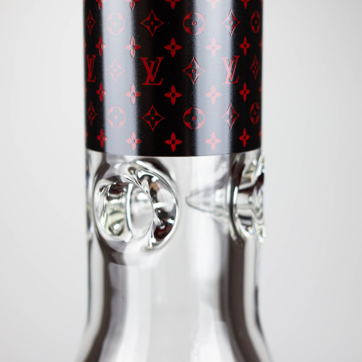 20" Luxury Pattern LV-style 9mm Glass Beaker Bong