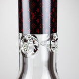 20" Luxury Pattern LV-style 9mm Glass Beaker Bong