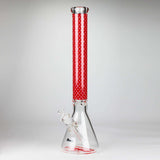 20" Luxury Pattern LV-style 9mm Glass Beaker Bong