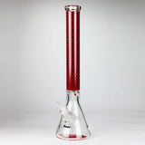 20" Luxury Pattern LV-style 9mm Glass Beaker Bong
