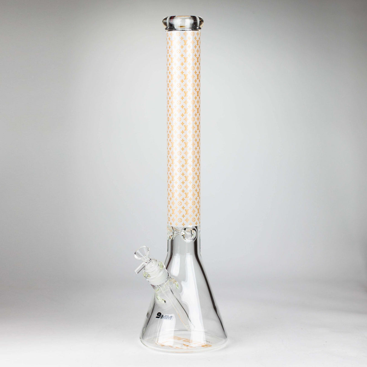 20" Luxury Pattern LV-style 9mm Glass Beaker Bong