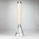 20" Luxury Pattern LV-style 9mm Glass Beaker Bong