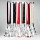 20" Luxury Pattern LV-style 9mm Glass Beaker Bong