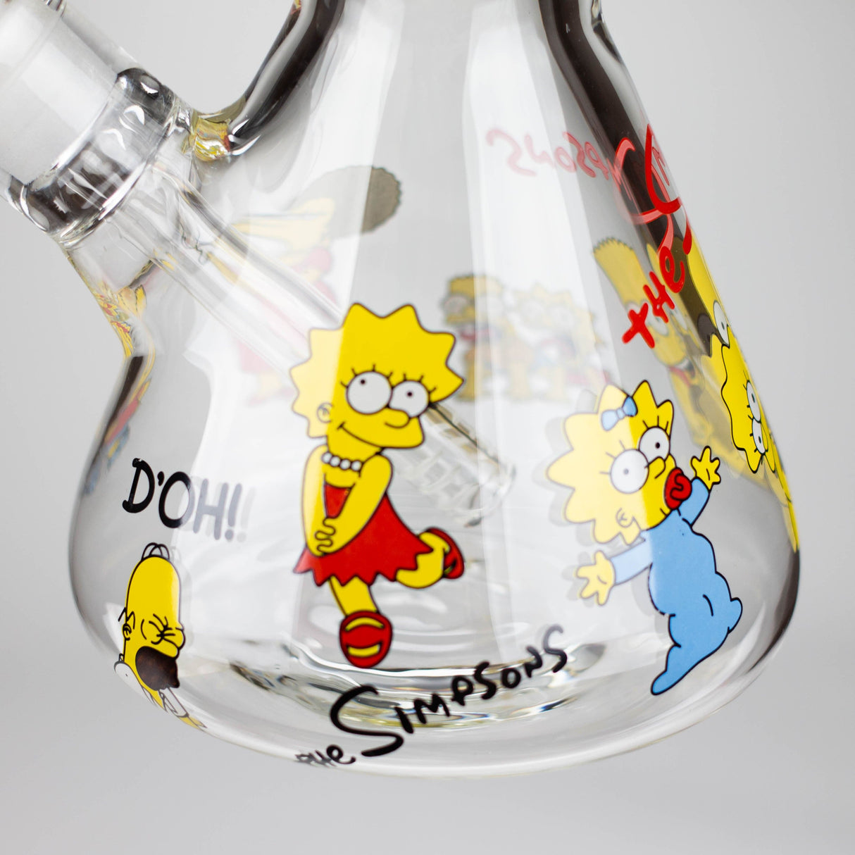 NIBO Distribution Glass Bong 14" Yellow Family Cartoon 9 mm glass bongs [PIP789] 14" Yellow Family Cartoon 9 mm glass bongs [PIP789]