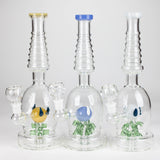 12" Fancy Stemless Glass Water Bong
