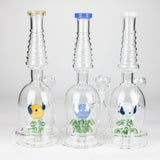 12" Fancy Stemless Glass Water Bong