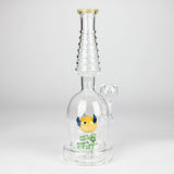 12" Fancy Stemless Glass Water Bong
