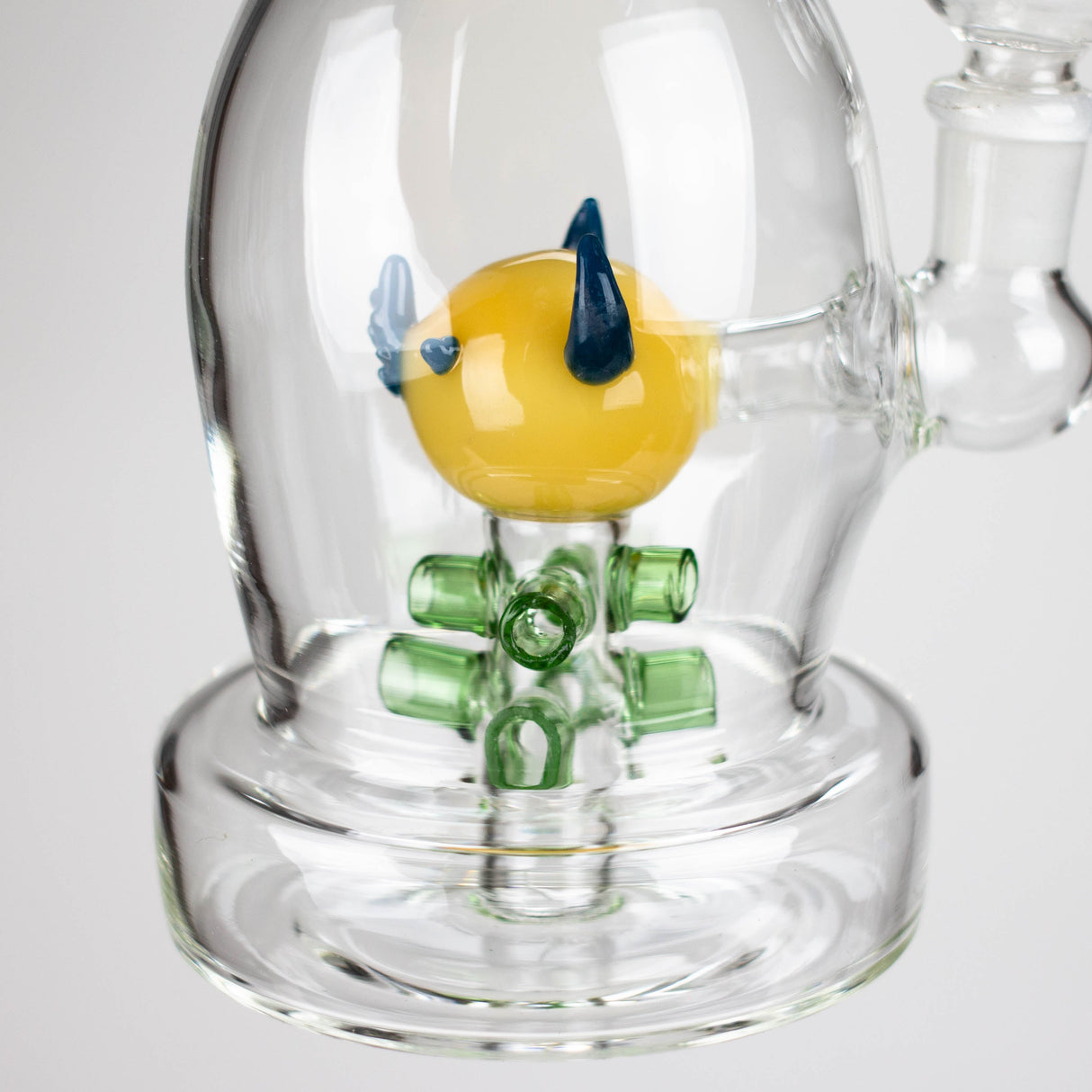 12" Fancy Stemless Glass Water Bong