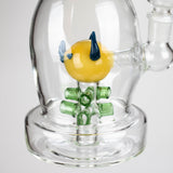 12" Fancy Stemless Glass Water Bong