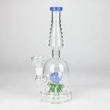 12" Fancy Stemless Glass Water Bong
