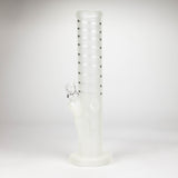 12" GLOW IN DARK STRAIGHT TUBE BONG WITH ICE CATCHER