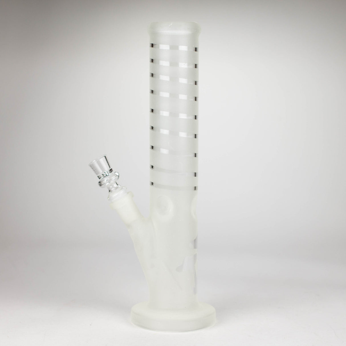 12" GLOW IN DARK STRAIGHT TUBE BONG WITH ICE CATCHER