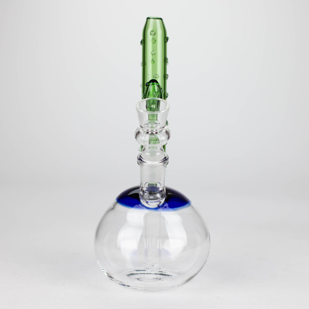 8" Cactus Design Glass Bong