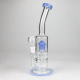 12" Bent Neck Glass Bong with Drum Percolator