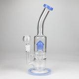 12" Bent Neck Glass Bong with Drum Percolator
