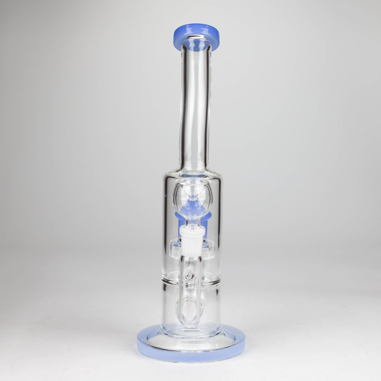 12" Bent Neck Glass Bong with Drum Percolator