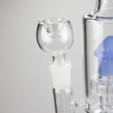 12" Bent Neck Glass Bong with Drum Percolator