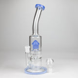 12" Bent Neck Glass Bong with Drum Percolator