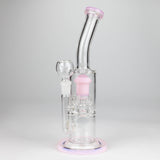 12" Bent Neck Glass Bong with Drum Percolator
