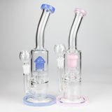 12" Bent Neck Glass Bong with Drum Percolator