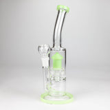 12" Bent Neck Glass Bong with Drum Percolator