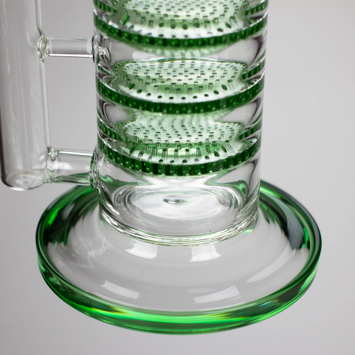 AQUA 21" Green 2-in-1 Honeycomb Diffuser Glass Bong