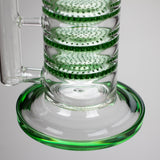 AQUA 21" Green 2-in-1 Honeycomb Diffuser Glass Bong