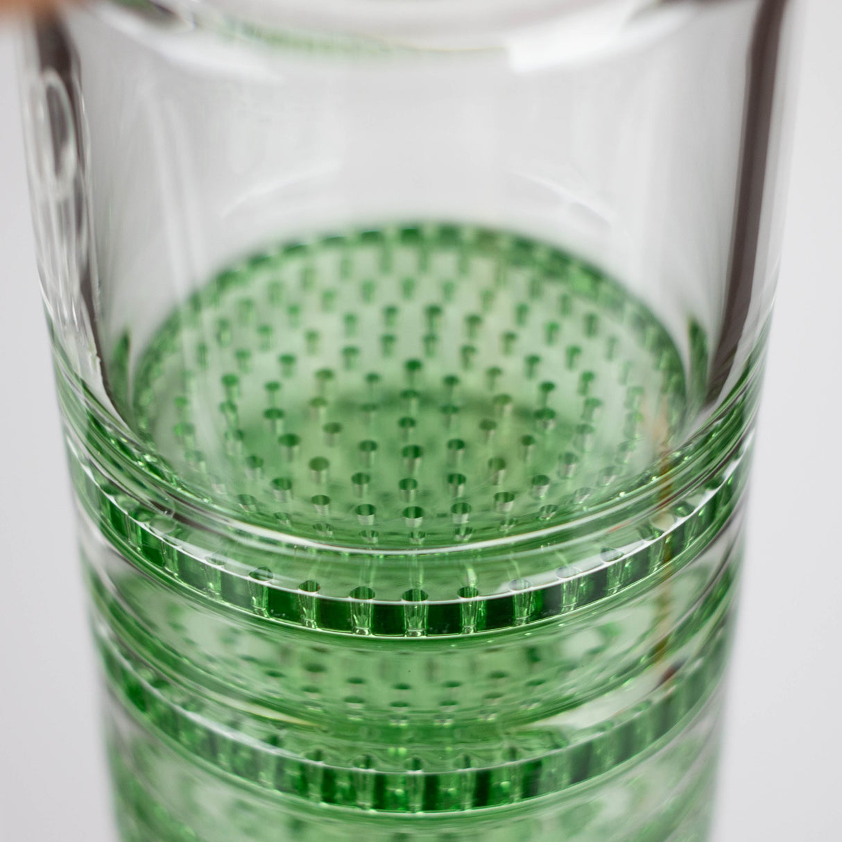 AQUA 21" Green 2-in-1 Honeycomb Diffuser Glass Bong