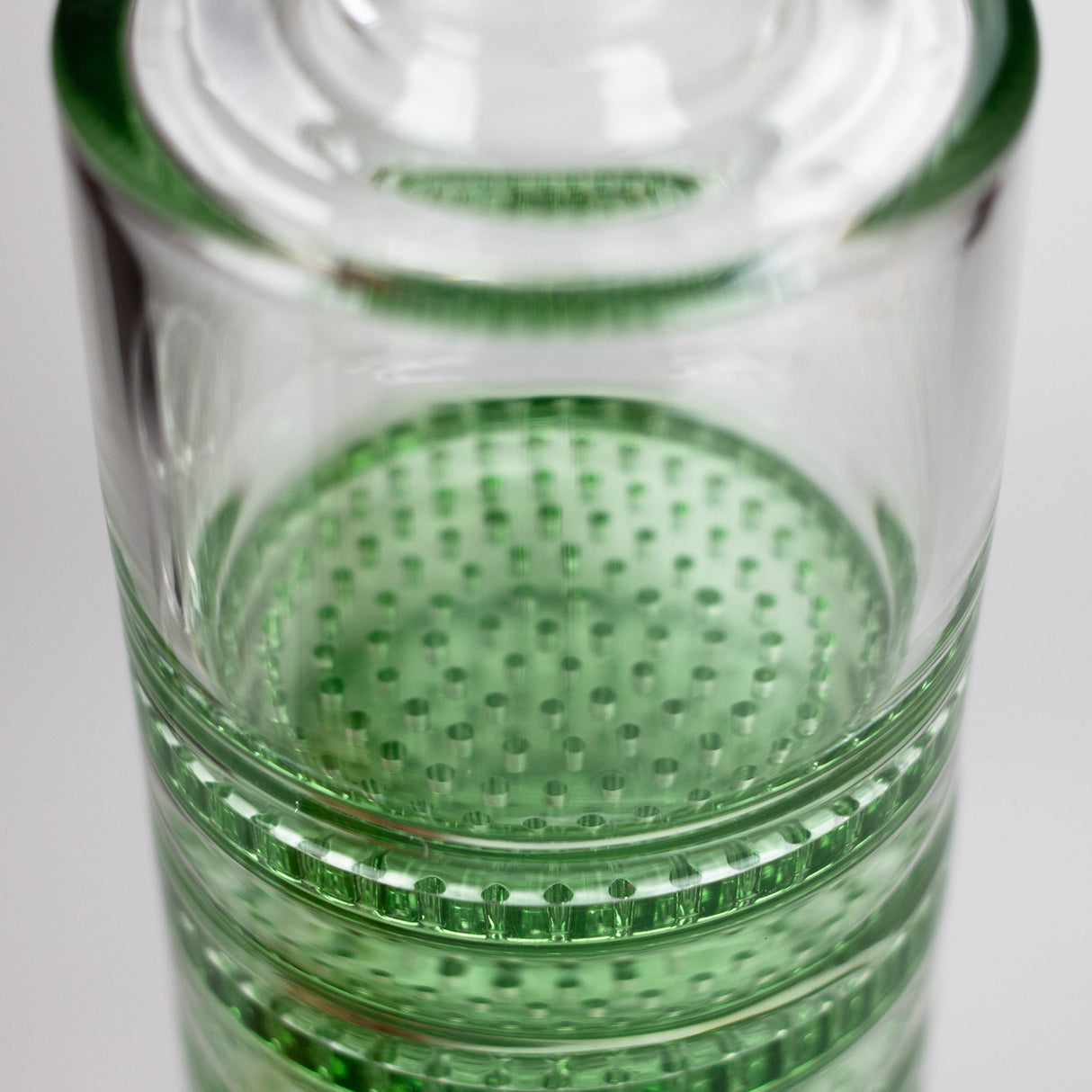 AQUA 21" Green 2-in-1 Honeycomb Diffuser Glass Bong