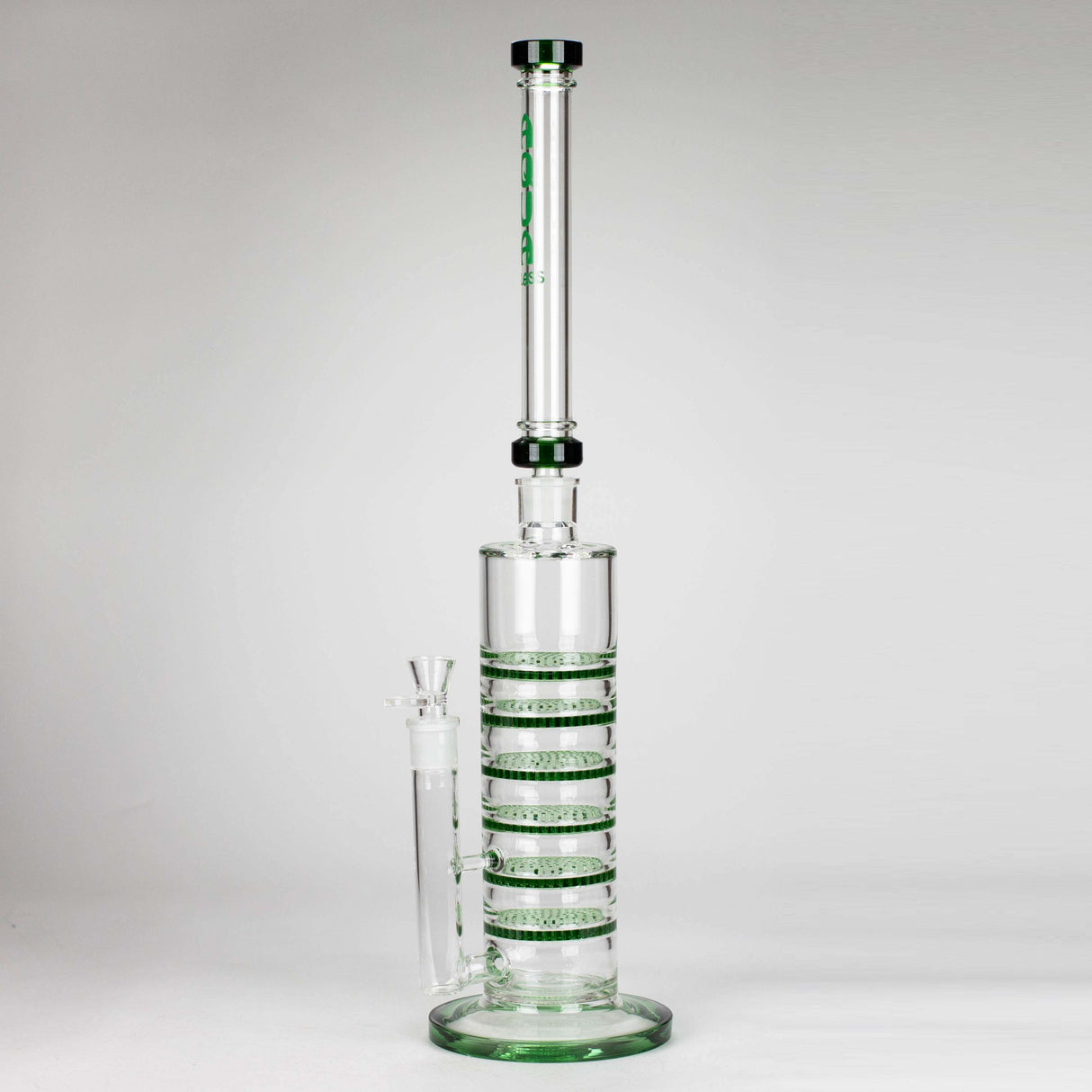 AQUA 21" Green 2-in-1 Honeycomb Diffuser Glass Bong