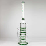 AQUA 21" Green 2-in-1 Honeycomb Diffuser Glass Bong