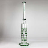 AQUA 21" Green 2-in-1 Honeycomb Diffuser Glass Bong