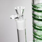 AQUA 21" Green 2-in-1 Honeycomb Diffuser Glass Bong