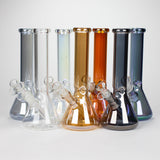 10" Solid Color Eletroplate Glass Beaker Bong
