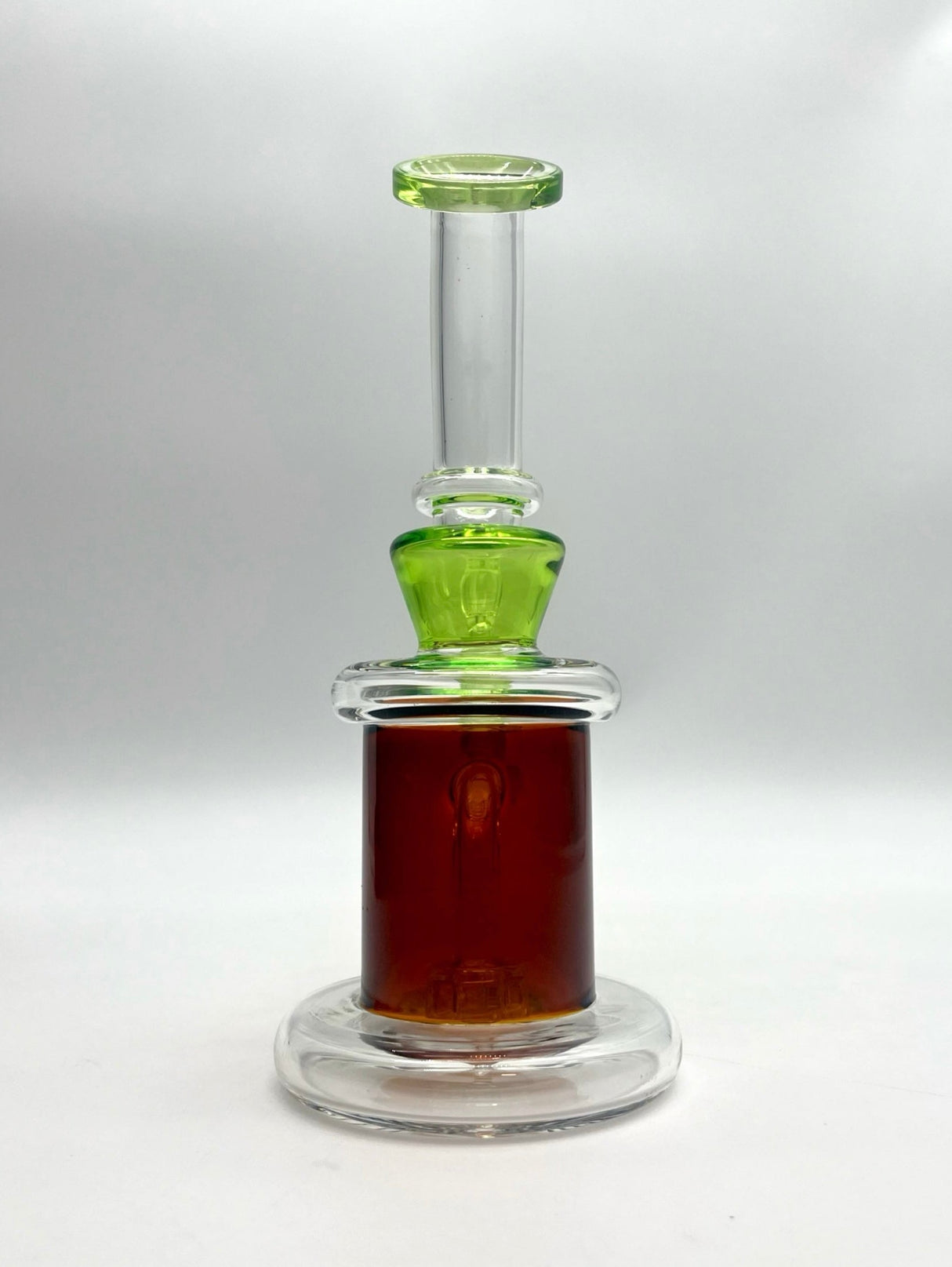 8" Matrix Perc Stemless Glass Bong