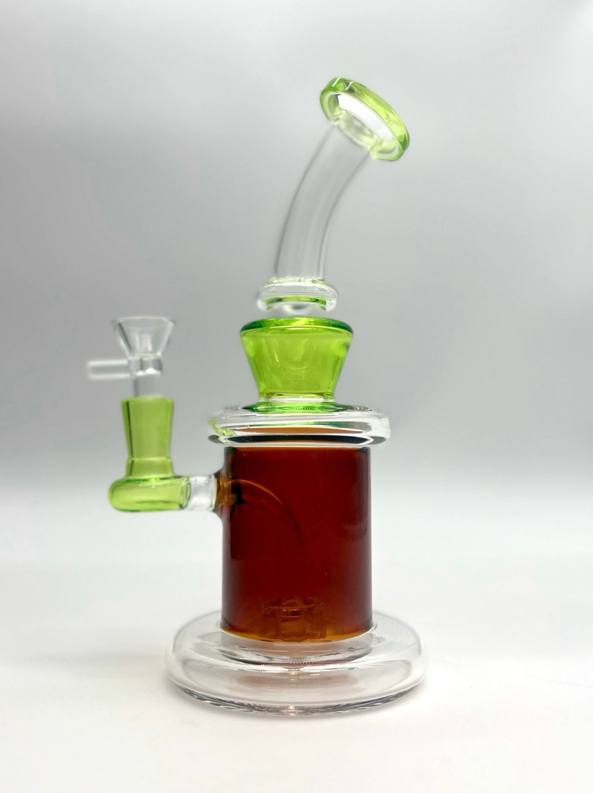 8" Matrix Perc Stemless Glass Bong