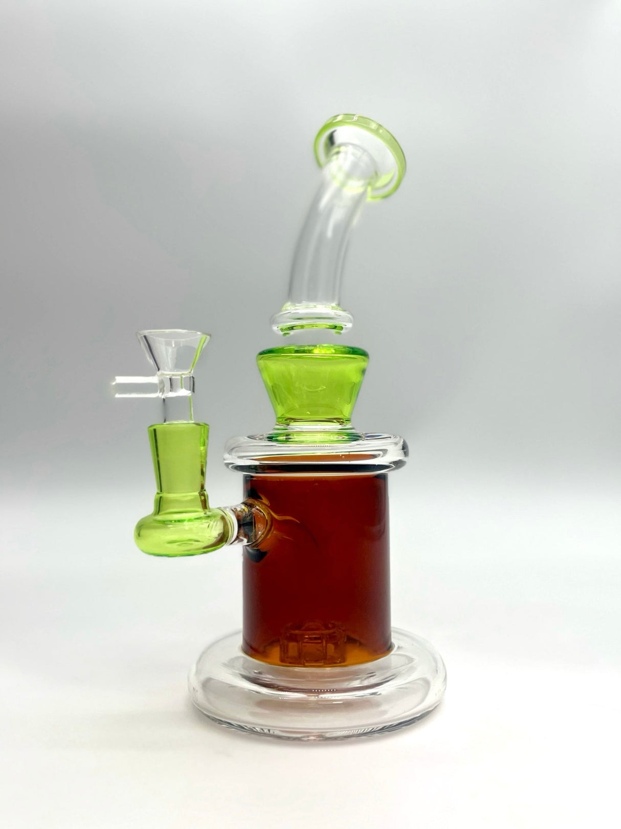 8" Matrix Perc Stemless Glass Bong