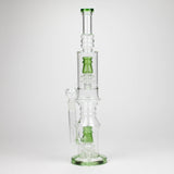 Bongzie Smokes Glass Bong 18" Glass water bong with Percolator and Diffuser 18" Glass water bong with Percolator and Diffuser