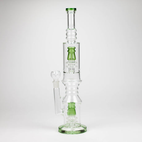 Bongzie Smokes Glass Bong 18" Glass water bong with Percolator and Diffuser 18" Glass water bong with Percolator and Diffuser