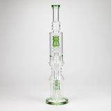 Bongzie Smokes Glass Bong 18" Glass water bong with Percolator and Diffuser 18" Glass water bong with Percolator and Diffuser