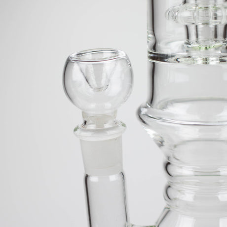 Bongzie Smokes Glass Bong 18" Glass water bong with Percolator and Diffuser 18" Glass water bong with Percolator and Diffuser