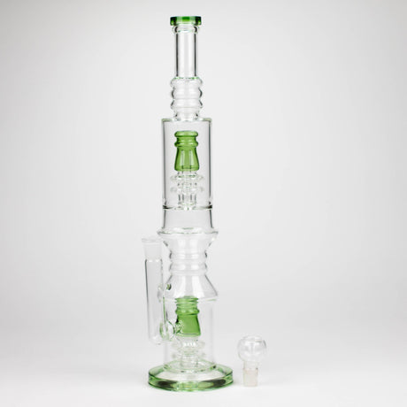 Bongzie Smokes Glass Bong 18" Glass water bong with Percolator and Diffuser 18" Glass water bong with Percolator and Diffuser