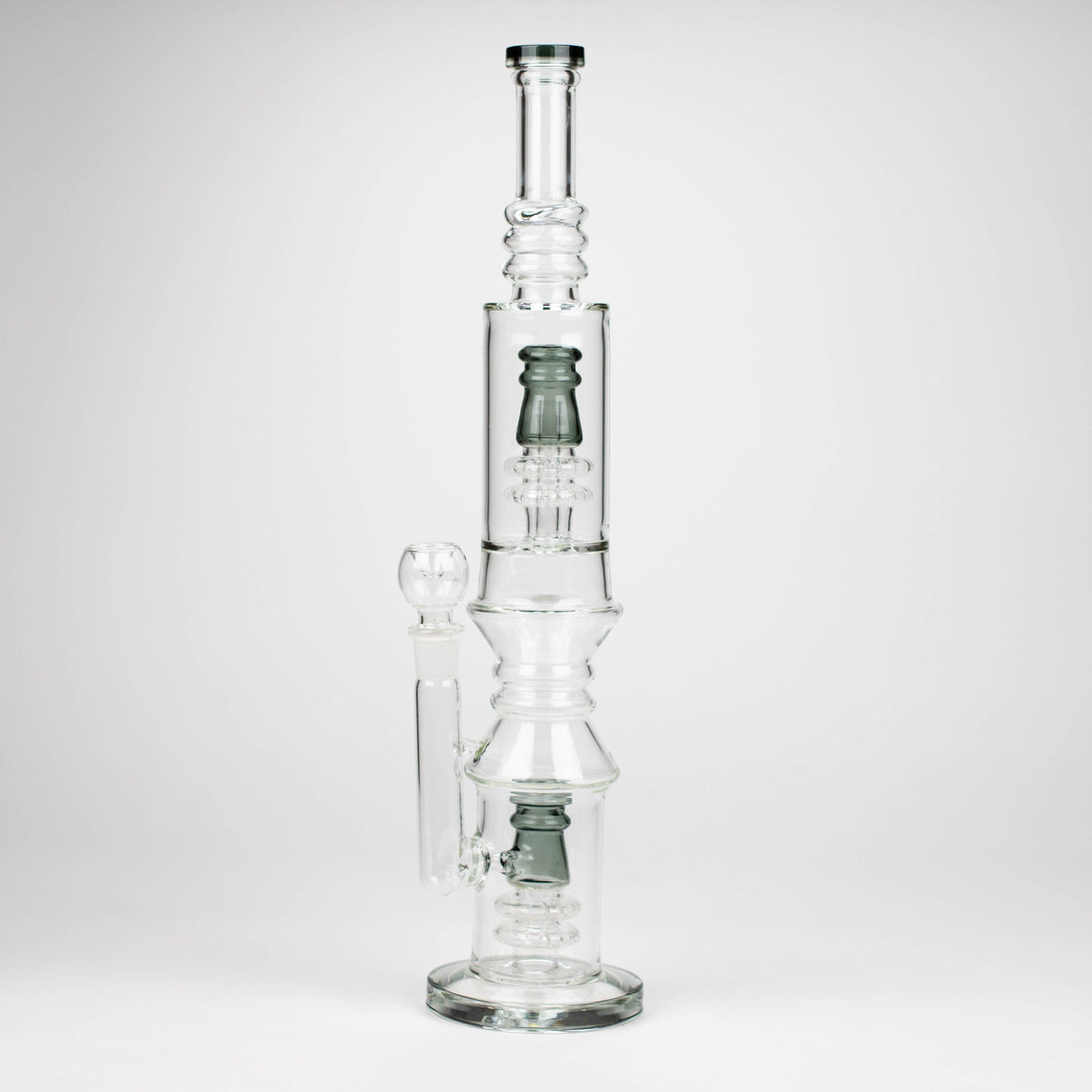 Bongzie Smokes Glass Bong 18" Glass water bong with Percolator and Diffuser 18" Glass water bong with Percolator and Diffuser